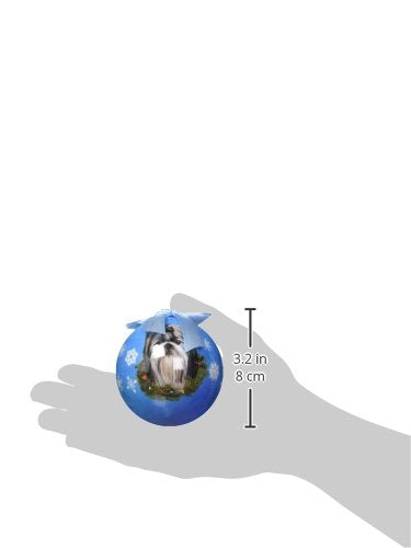 Shih Tzu Christmas Ornament Shatter Proof Ball Easy To Personalize