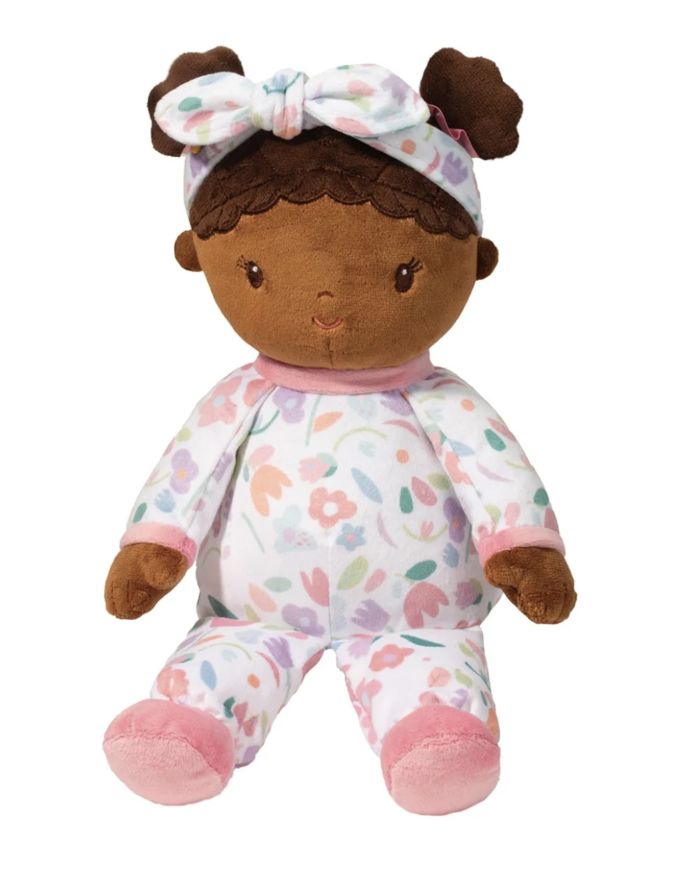 Douglas Toys Lola Blossom Brown Soft Doll Stuffed, 13 inch