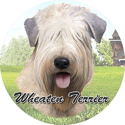 ES Pets Absorbent Stoneware Car Cup Holder Coaster, Wheaten Terrier