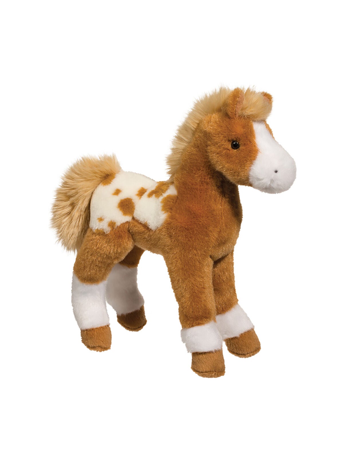 Douglas Toys Freckles Appaloosa Horse Foal Stuffed Plush Animal, 10"