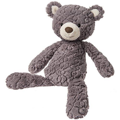 Mary Meyer Putty Bear Medium Teddy Bear Plush Stuffed Animal Soft Toy, Grey