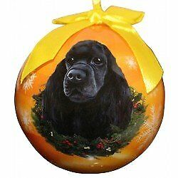 E&S Pets Christmas Ball Ornament - Cocker Spaniel Black