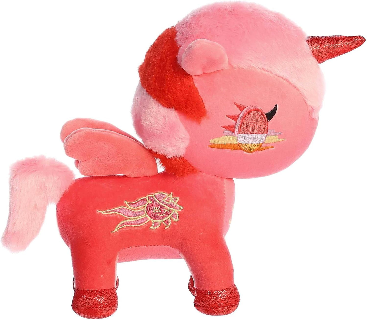 Aurora® ©Tokidoki Toki Mochi Sky Unicorno Alba Stuffed Animal Pink, 7.5 in