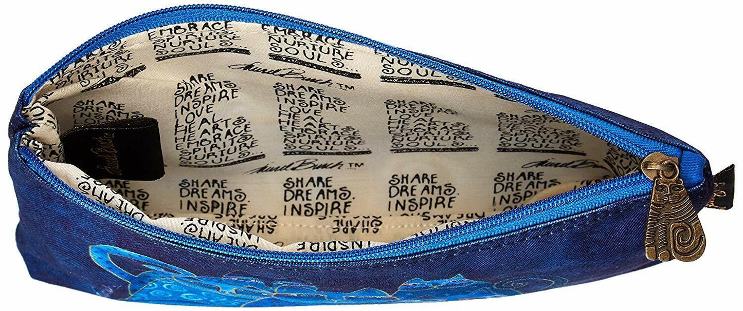 Laurel Burch Cosmetic Bag, Indigo Cats, Set of 3