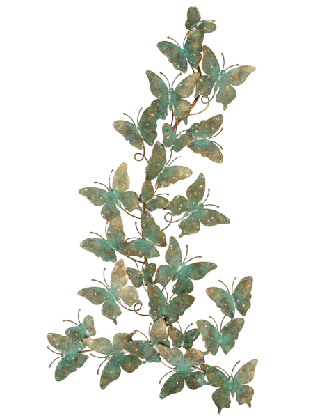 Ganz CG175036 Patina Butterfly Wall Decor, 32-inch Width