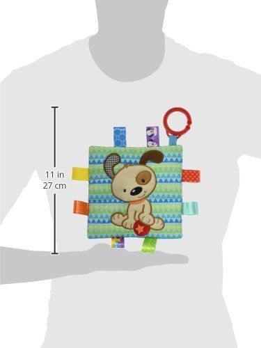 Taggies Crinkle Me Baby Toy, Brother Puppy, 6 x 6"