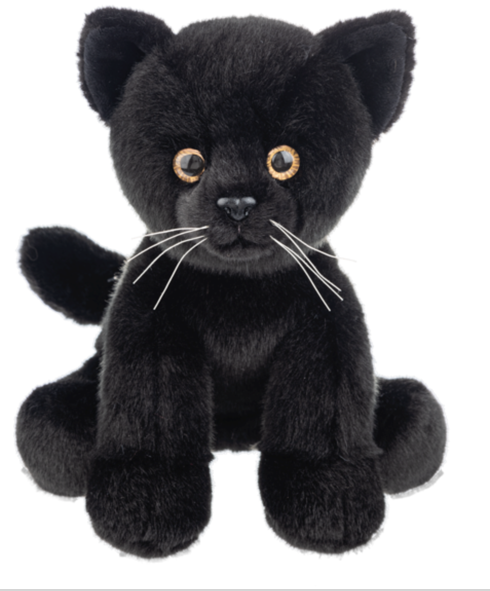 Ganz Heritage Collection Black Cat Plush Stuffed Animal Toy, 11"