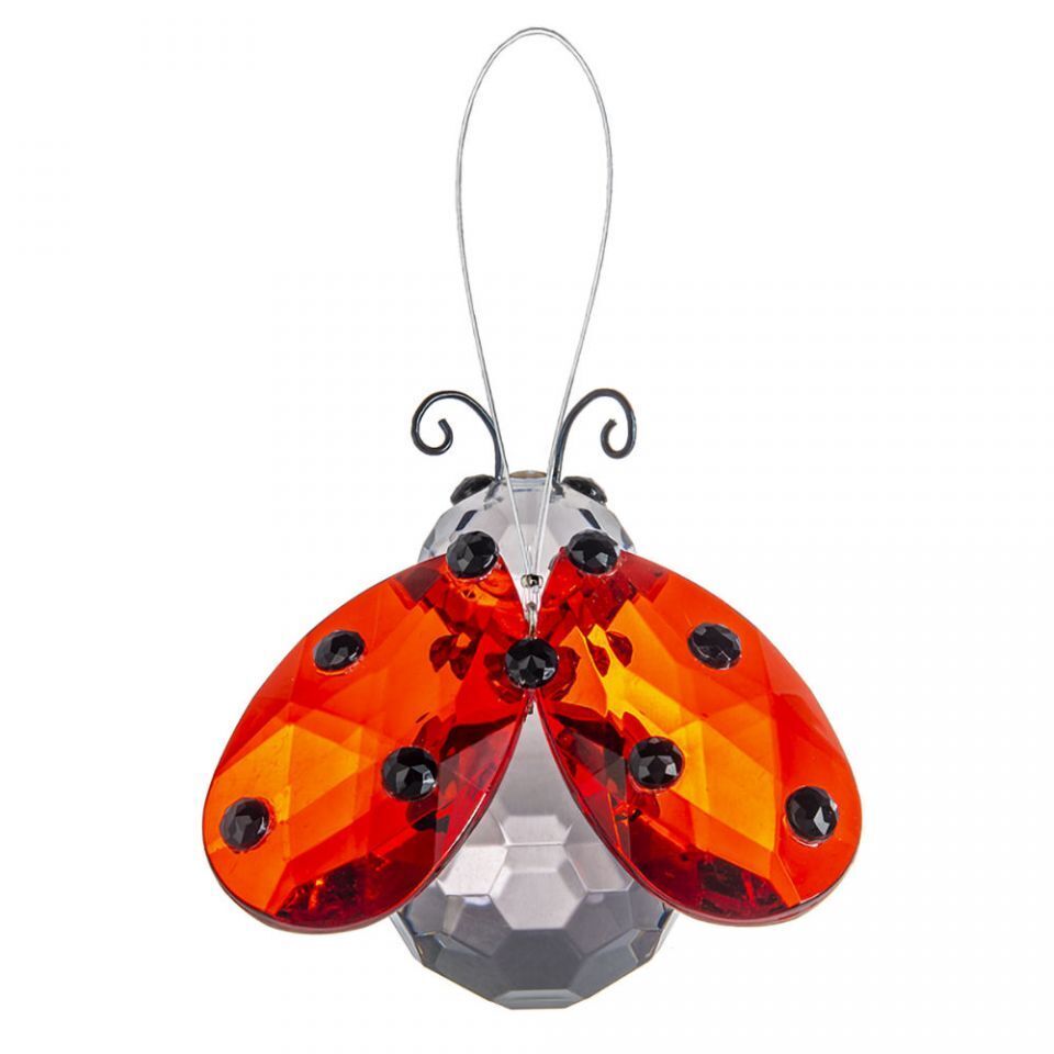Ganz ACRY-741 Hanging Ornament, 3-inch Length, Acrylic (Ladybug)