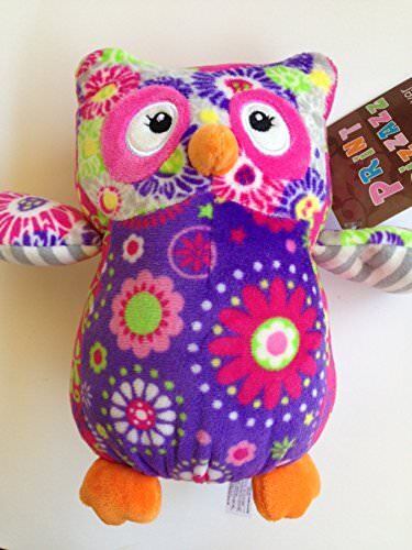 Mary Meyer Print Pizzazz Olio Owl - 7", Purple Belly Plush Stuffed Animal Toy