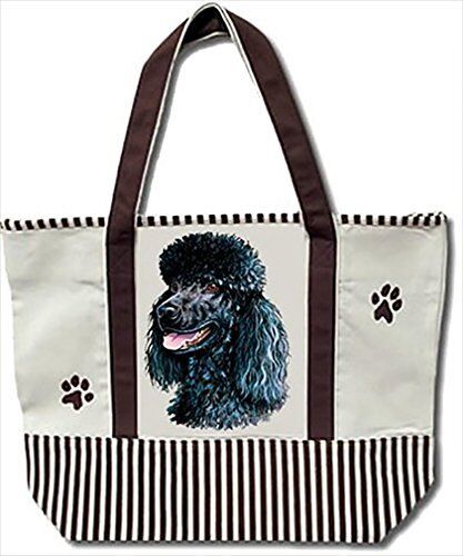 ES Pets 68575-29 Black Poodletote Heavy Duty Canvas Bag