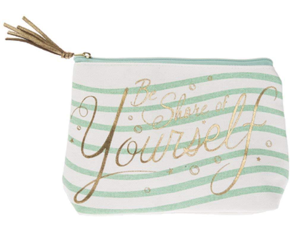 Ganz Be Shore of Yourself Mermazing Cosmetic Bag Mermaid Theme Gold Accents