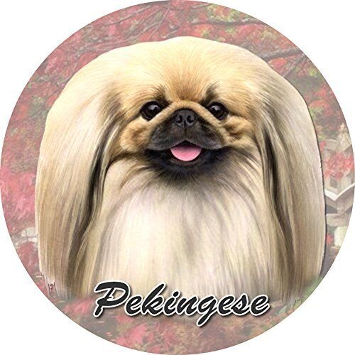 ES Pets Absorbent Stoneware Car Cup Holder Coaster, Pekingese