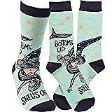 Mermaid Bottoms Up Socks Adult Unisex Primitives by Kathy