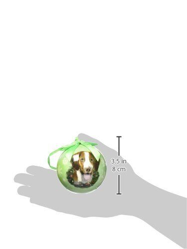 "Brittany Spaniel Christmas Ornament" Shatter Proof Ball Easy To Personalize