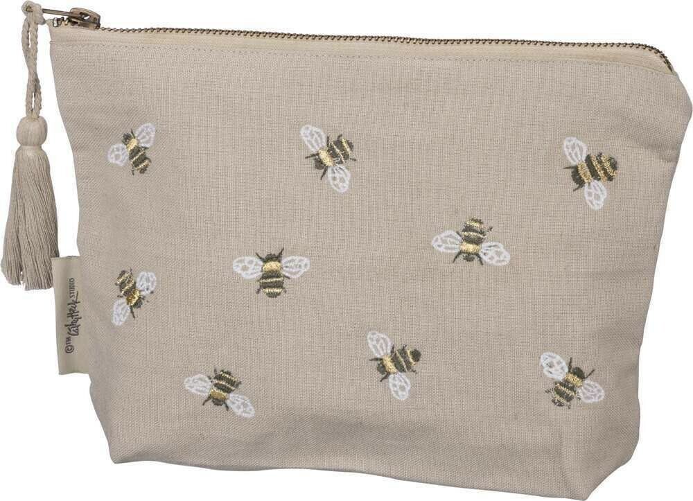 Primitives by Kathy 100193 Embroidered Zipper Pouch Small Bee You Tiful