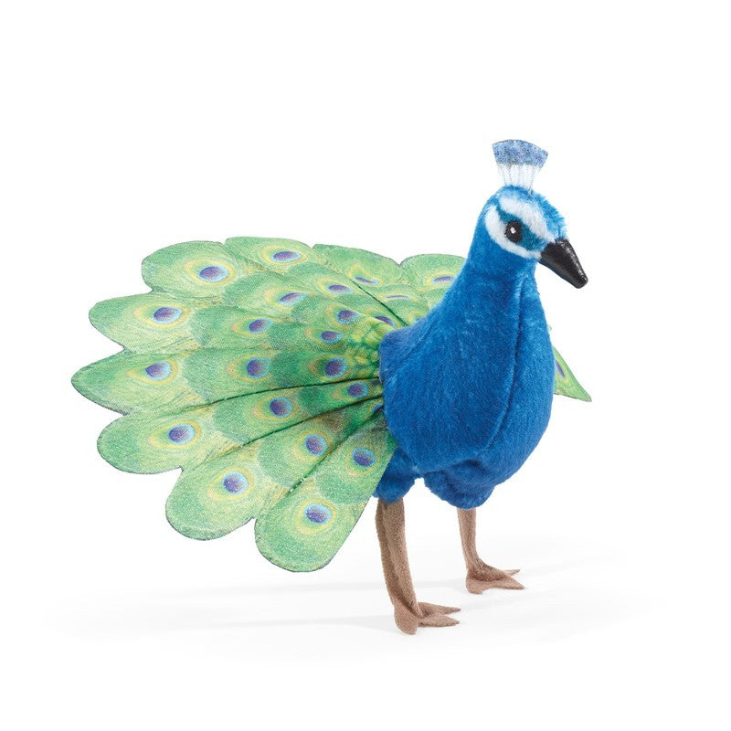 Folkmanis Mini Peacock Finger Puppet