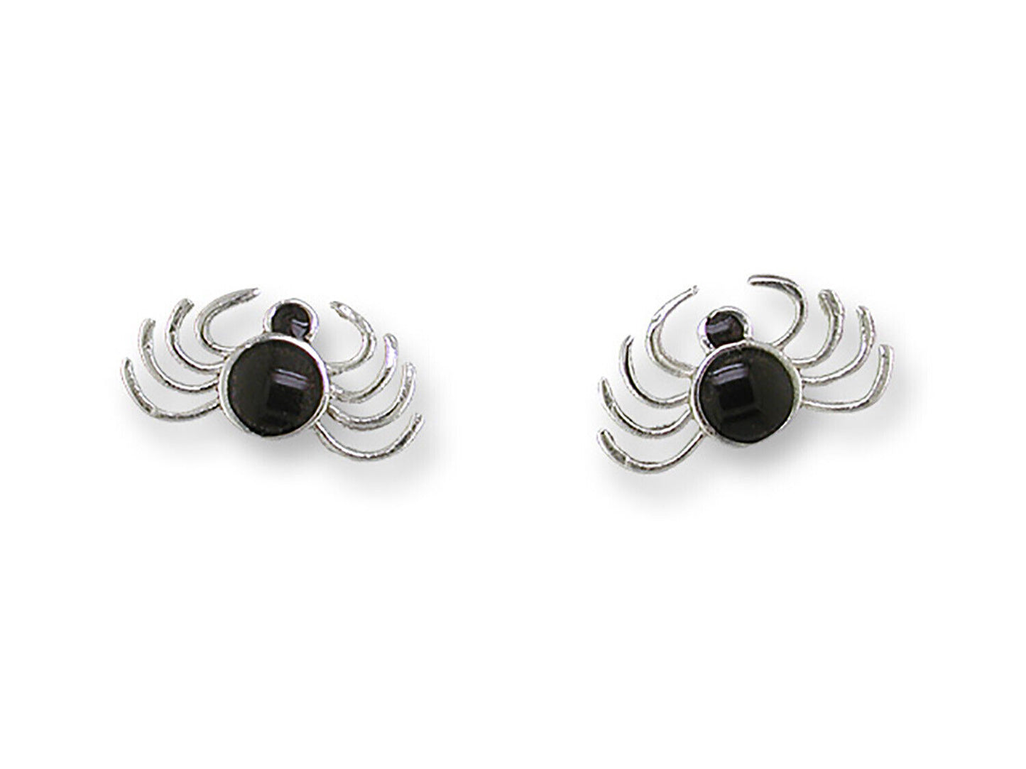 Zarah Julie Mammano Spider Silver & Enamel Post Earrings