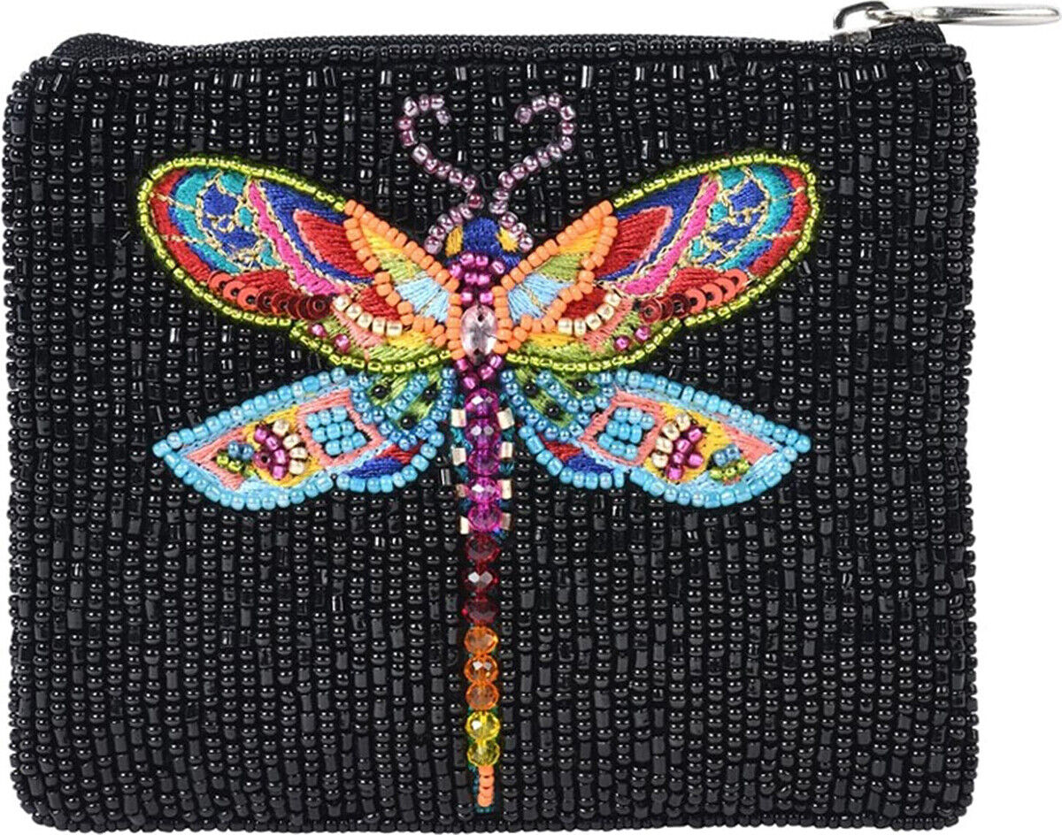 Bamboo Trading Company Coin Purse Colorful Dragonfly