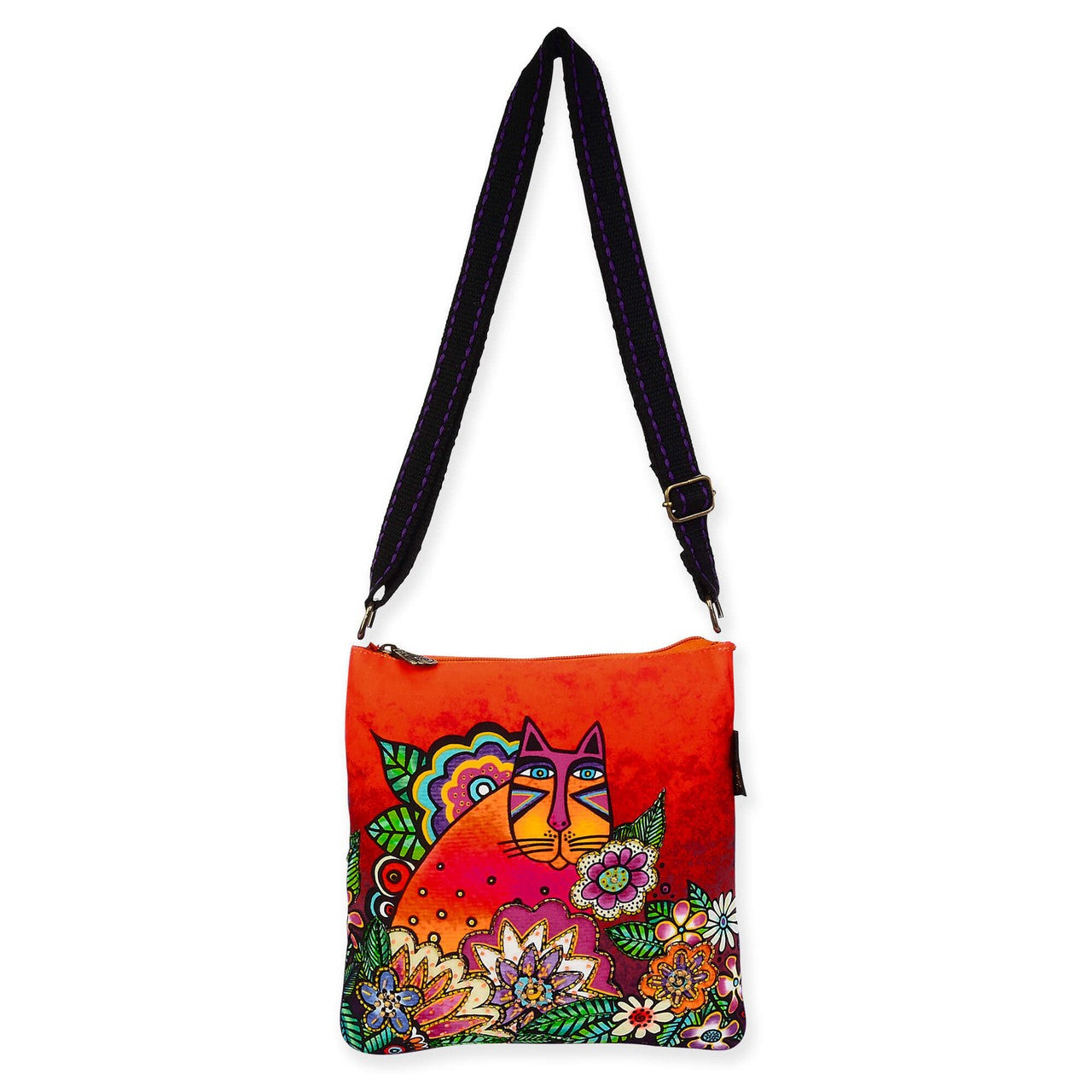 Sun'N'Sand Laurel Burch Medium Chant D'Oiseau Crossbody Tote Bag, 8" x 10"