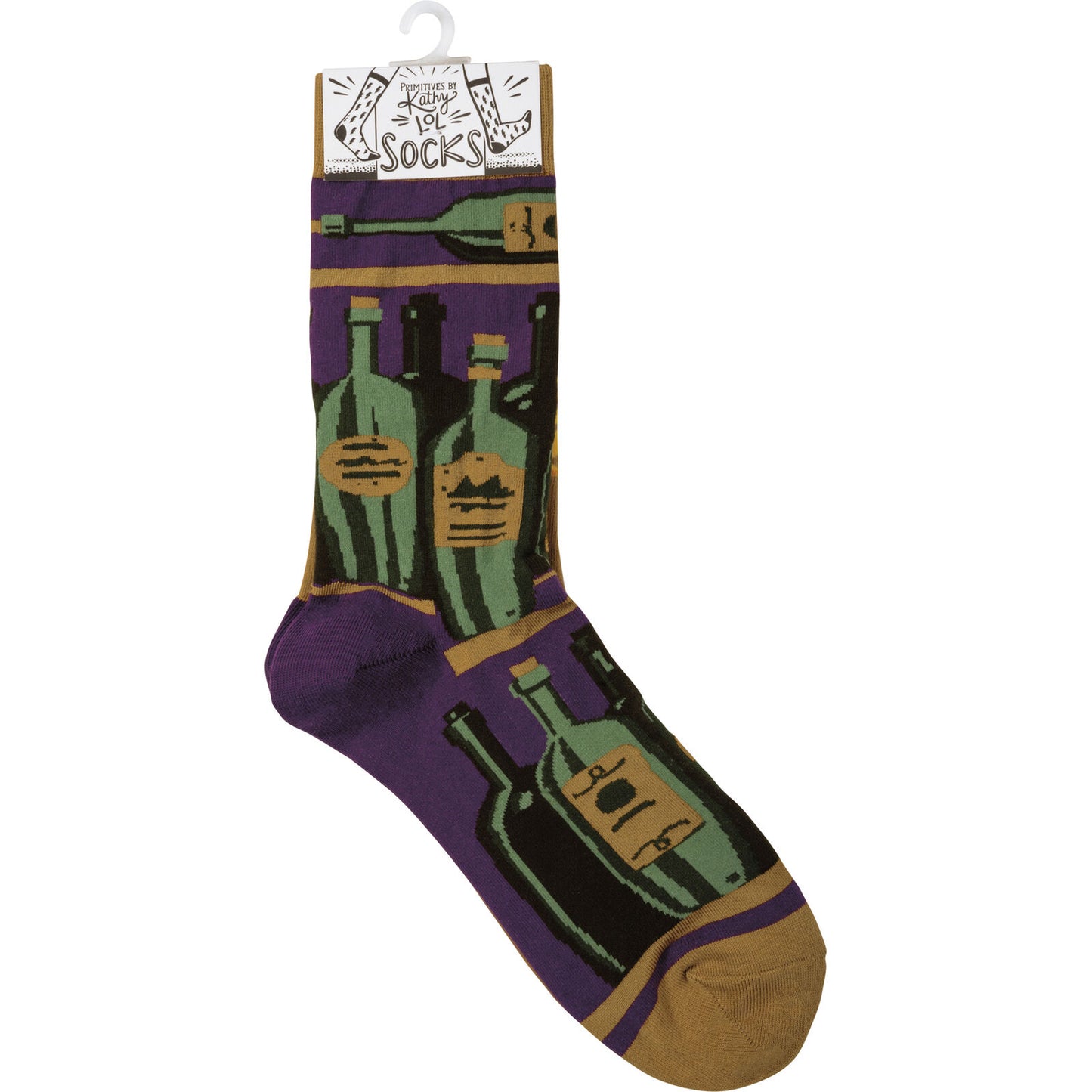 Primitives by Kathy Socks - Socks - Wine & Cheese, One Size Fits Most