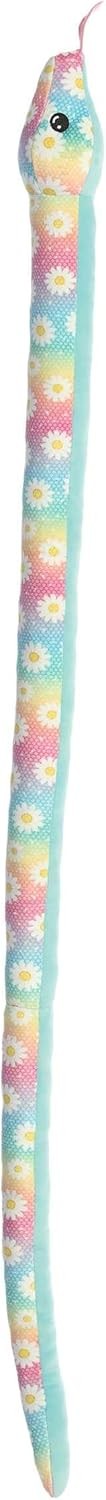 Aurora® Playful Snake Kusheez™ Daisy Rainbow Snake Stuffed Animal, 51 in