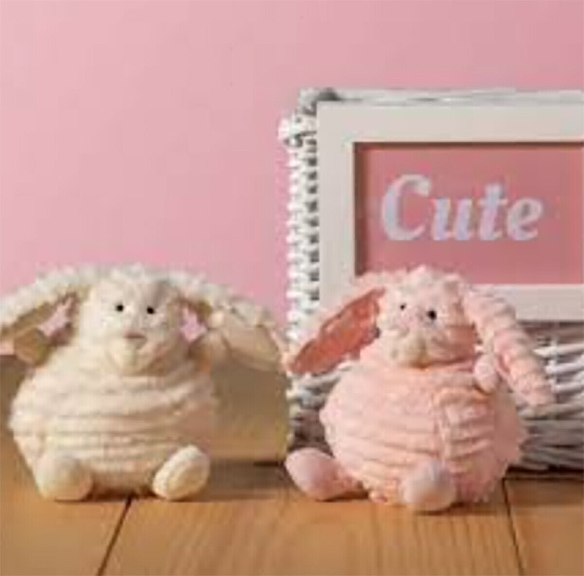 Mary Meyer Puff Ball Bunny Plush Stuffed Animal Toy, 6", Pink