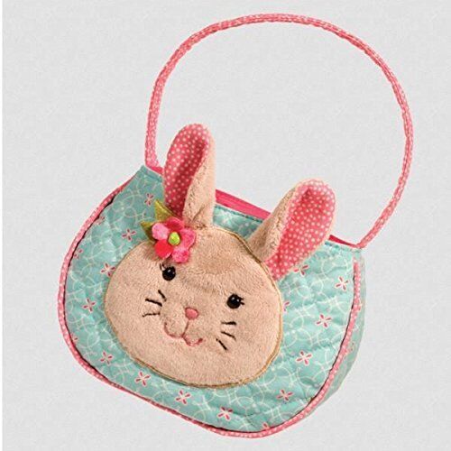 Douglas Cuddle Toys Bonnie AQUA Easter BUNNY BAG Purse (1102)