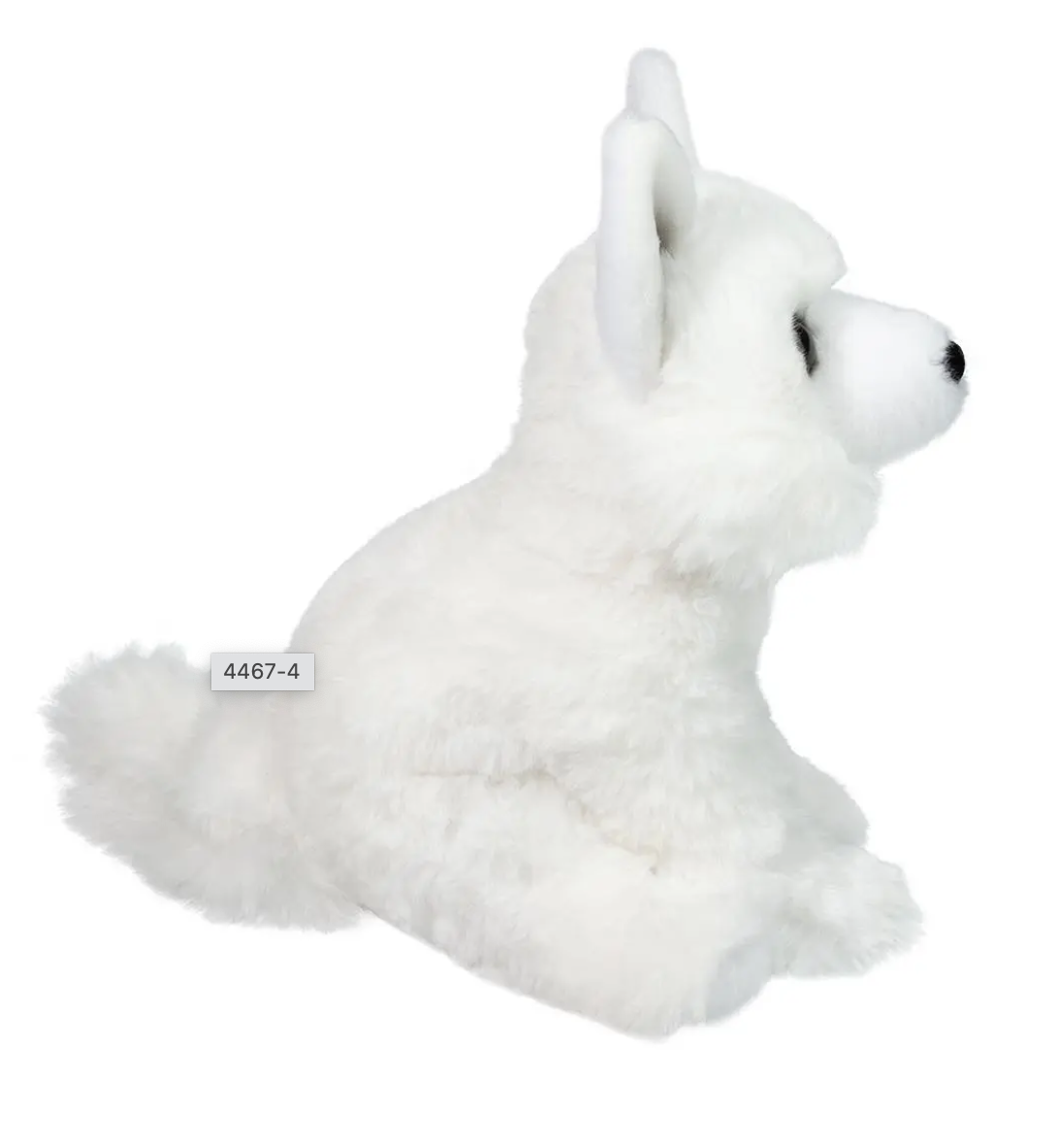 Douglas Mini Mistie Soft Arctic Fox Plush Stuffed Animal, 6" sitting