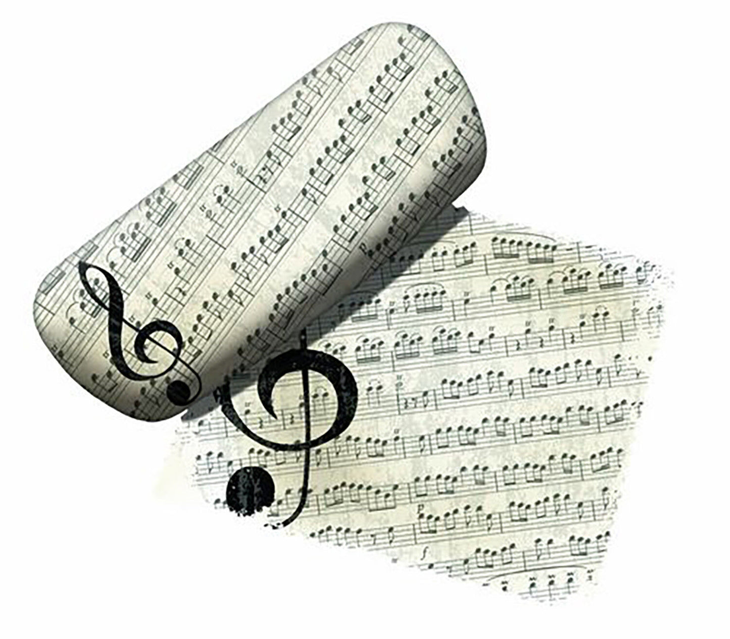 Spoontiques Padded Eyeglass Case, Music Lover, with Matching Lens Cloth