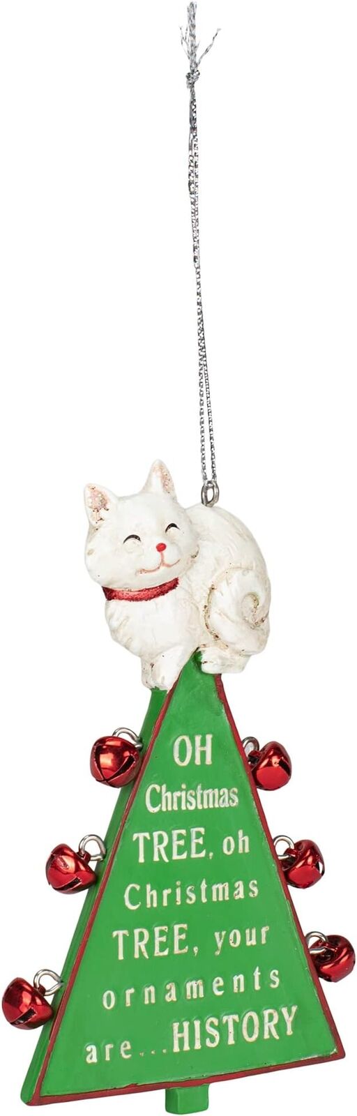 "Oh Christmas Tree" Cat Resin Christmas Ornament