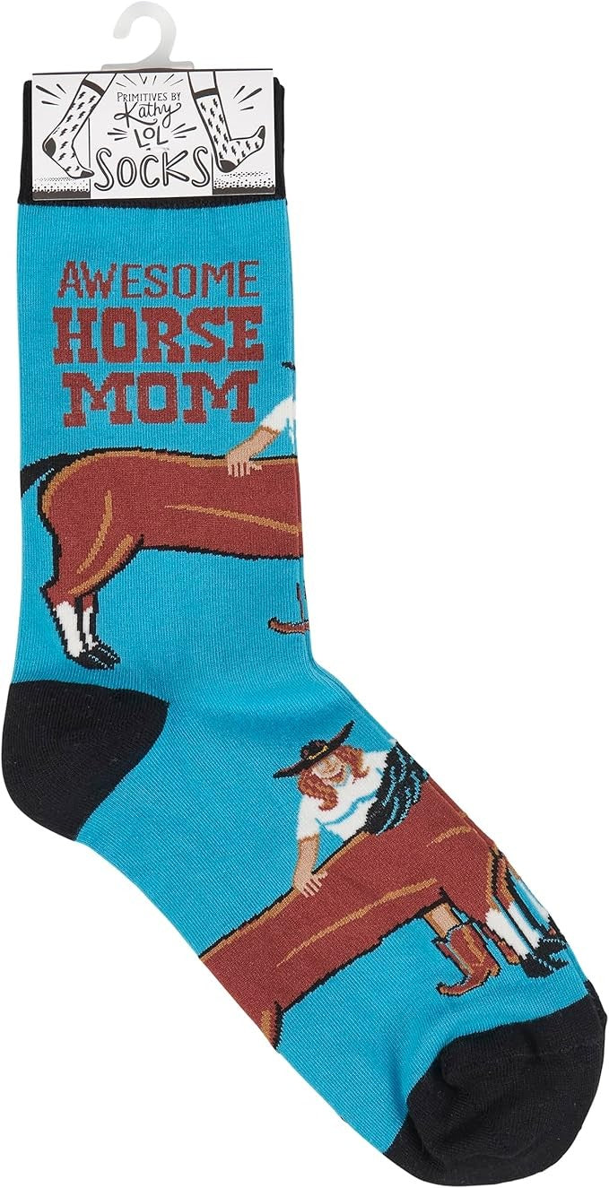 Primitives by Kathy Socks - Awesome Horse Mom Socks, One Size, Unisex