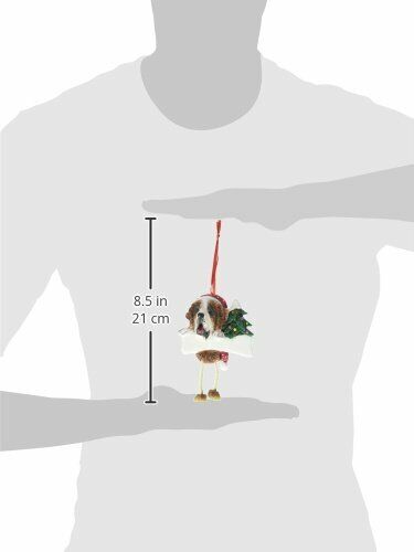 Saint Bernard Ornament with "Dangling Legs" Hand Painted and Easily Personalized