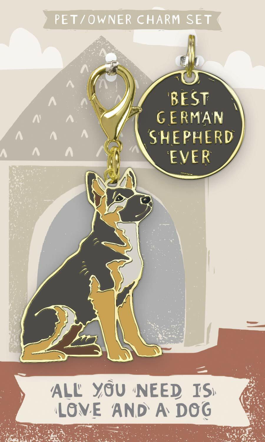 Primitives By Kathy Dog Collar Charm Set - German Shepherd