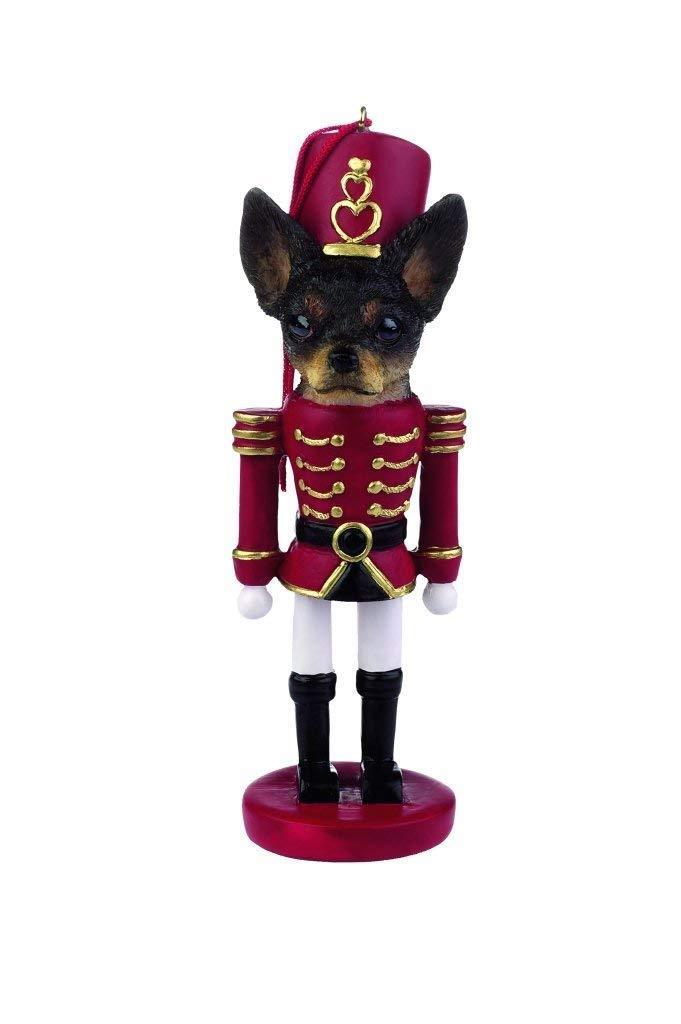 E&S Pets 35358-11 Black Chihuahua Nutcracker Soldier Dog Ornament