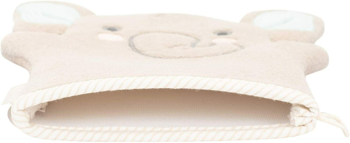 Lil' Elephant Grey Super Soft Cotton Terry Cloth Baby Bath Mitt