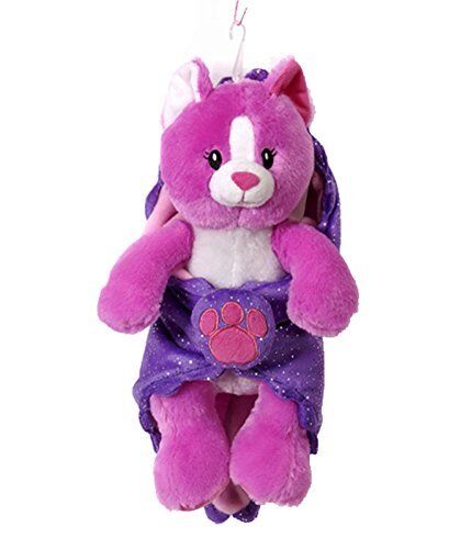 Pink Cat Stuffed Animal Toy Blanket Babies 11" by Fiesta