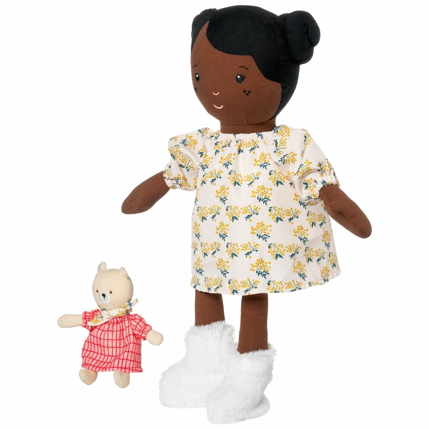 Manhattan Toy Playdate Friends Harper Ethnic Brown Doll with Bear, 11"