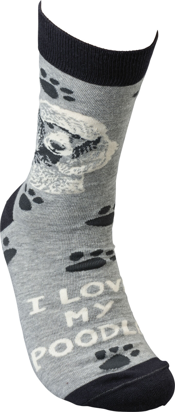 Primitives By Kathy Socks - I Love My Poodle