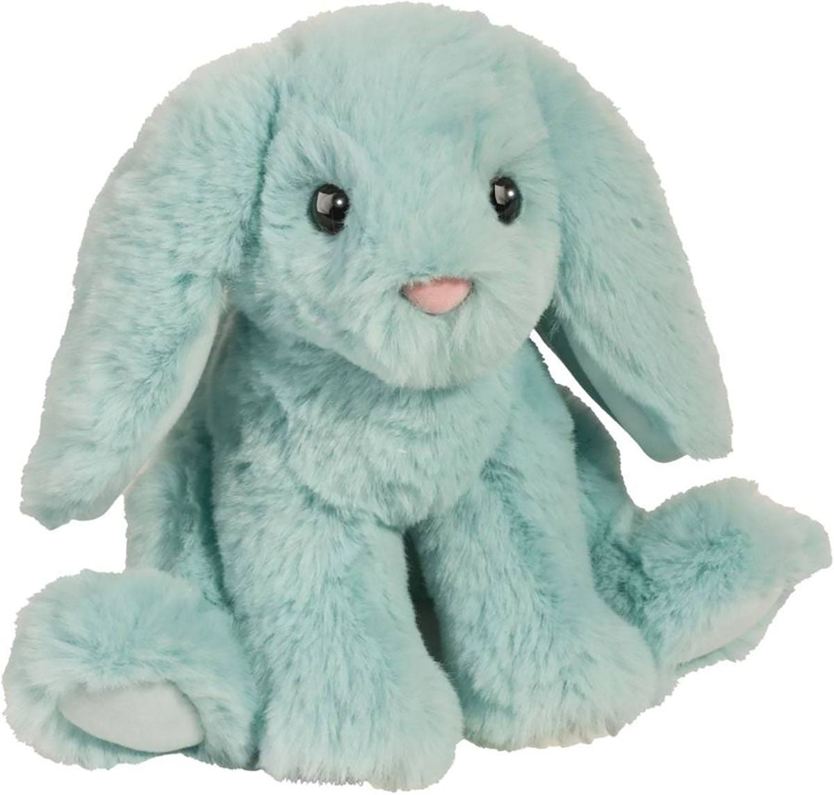 Douglas Toy Bright Colors Mini Bunny Soft Plush Stuffed Animal, Aqua Blue, 6 in