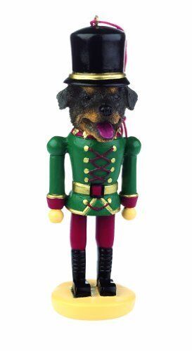 E&S Pets 35358-33 Rottweiler Nutcracker Soldier Dog Ornament by E&S Imports