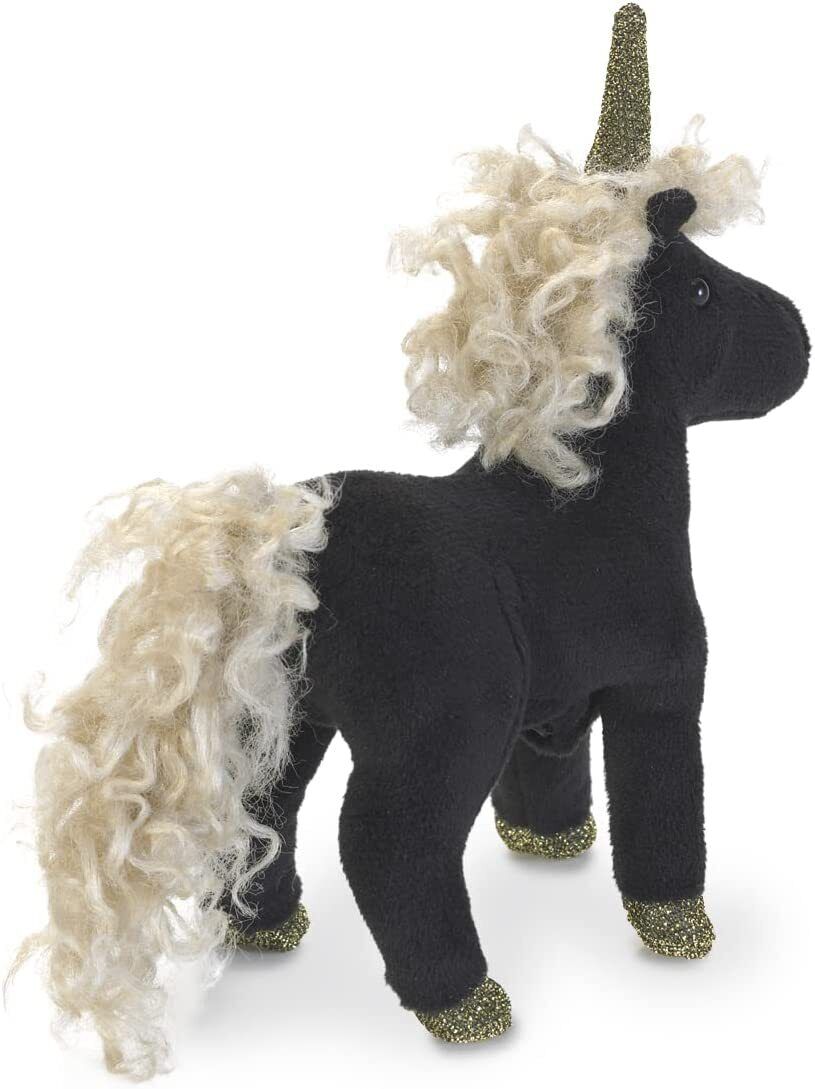 Folkmanis Mini Black Unicorn Finger Puppet