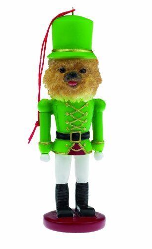 E&S Pets 35358-27 Pomeranian Nutcracker Soldier Dogs Ornament by E&S IMPORTS