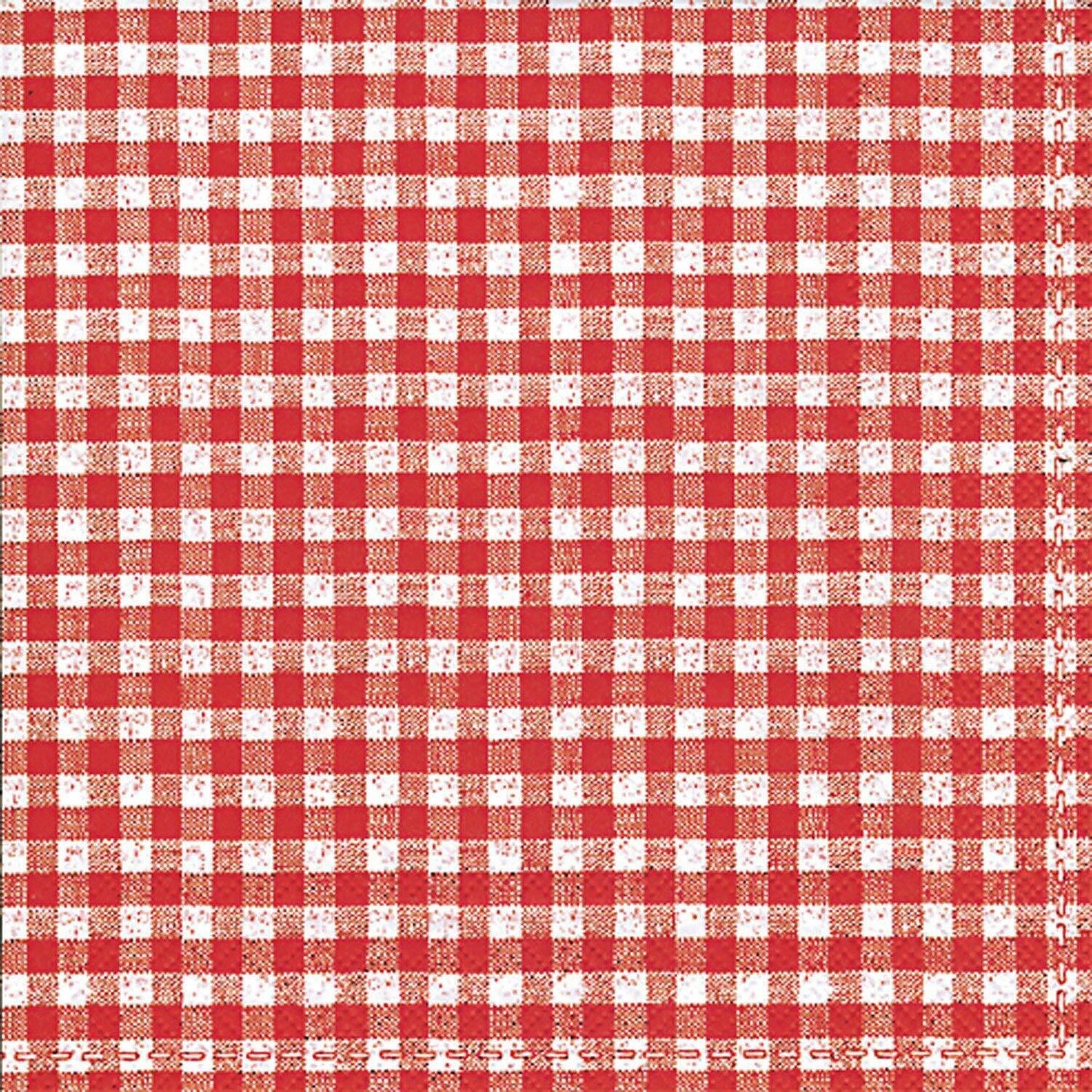 Celebrate the Home Vichy Bavaria 3-Ply Paper Cocktail Napkins, 20, Red Gingham