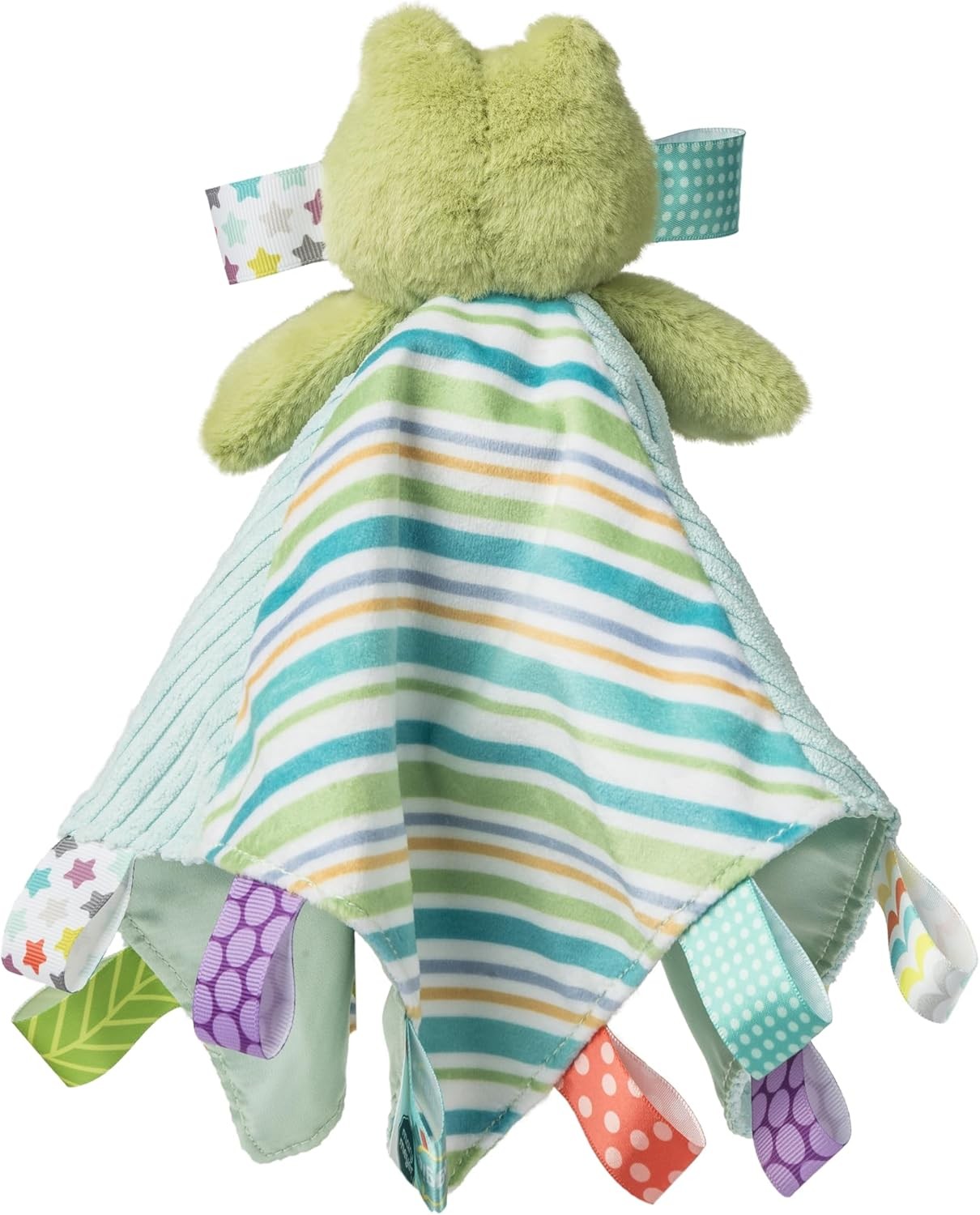 Taggies Stuffed Animal Plush Character Blanket, 13 x 13-In, Green Peepers Frog