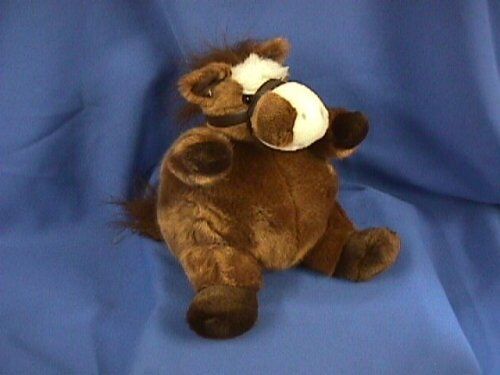 Unipak Plumpee Plush Stuffed Animal Toy Brown Horse 9"