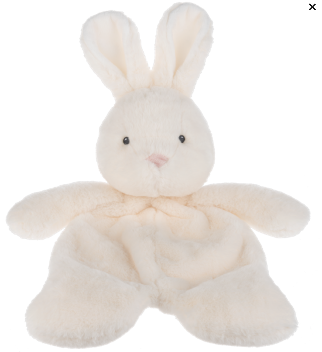 Baby Ganz Bryer Cream Bunny Flat-A-Pat Plush Stuffed Animal, 11"