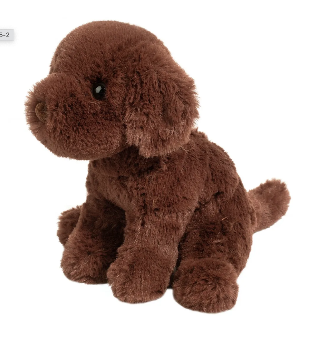 Douglas Mini Harlie Soft Chocolate Lab Plush Stuffed Animal, 6" sitting