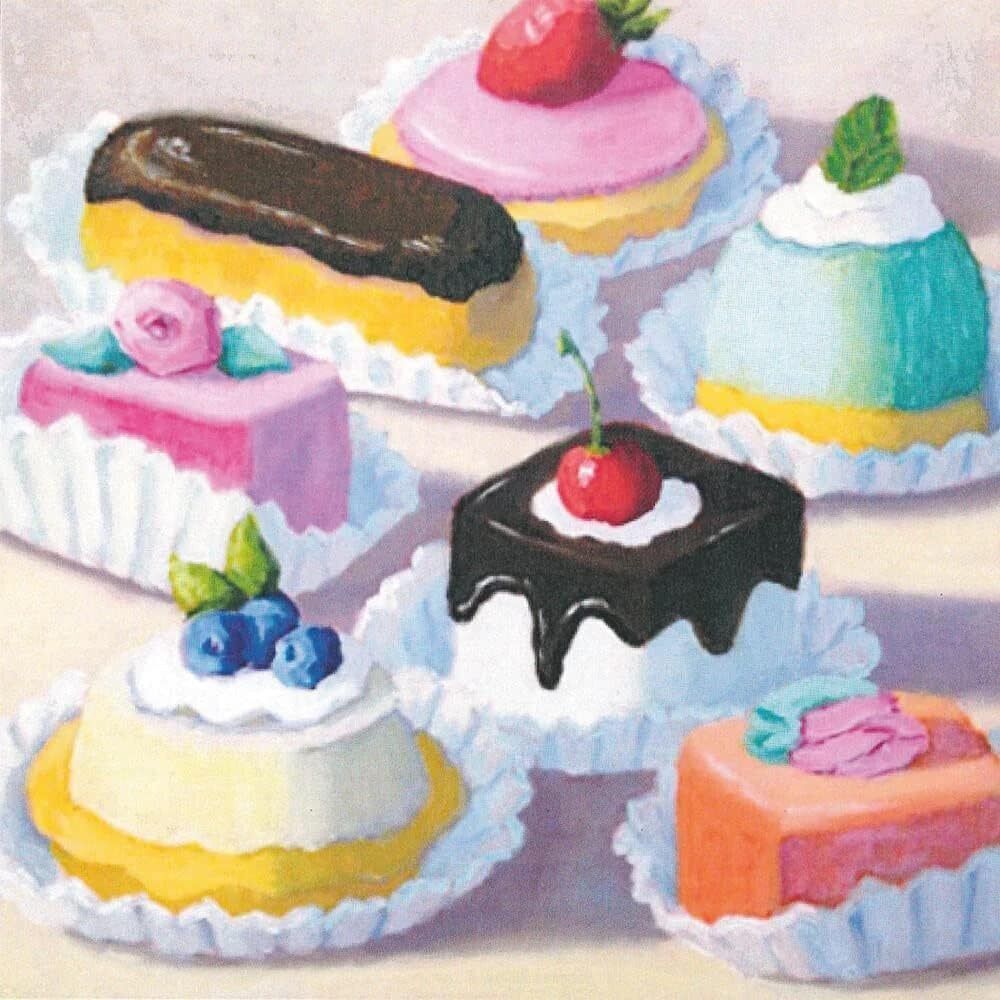 Paperproducts Design Confection Perfection Beverage/Cocktail Paper Napkins,5"x5"