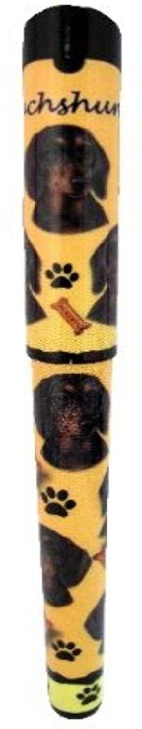 E&S Pets Black Dachshund Pen Easy Glide Gel Pen, Refillable with A Perfect Grip