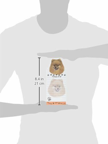 "Pomeranian Magnetic List Pads" Uniquely Shaped Sticky Notepad